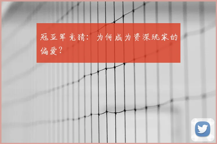 冠亚军竞猜:为何成为资深玩家的偏爱?